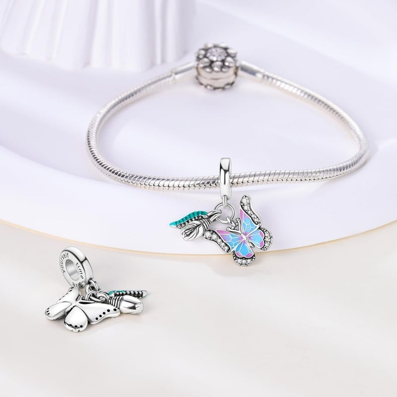 Hapour Store 925 Sterling Silver Charms for Bracelets Necklace European Jewelry Pendant Beads Charm for Women Mom - Image 2
